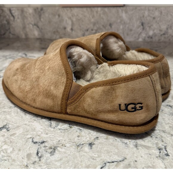 UGG Australia 5650 Scuff II Romeo Suede Slippers Mens Size US 8 Sheepskin Lined - Picture 2 of 8